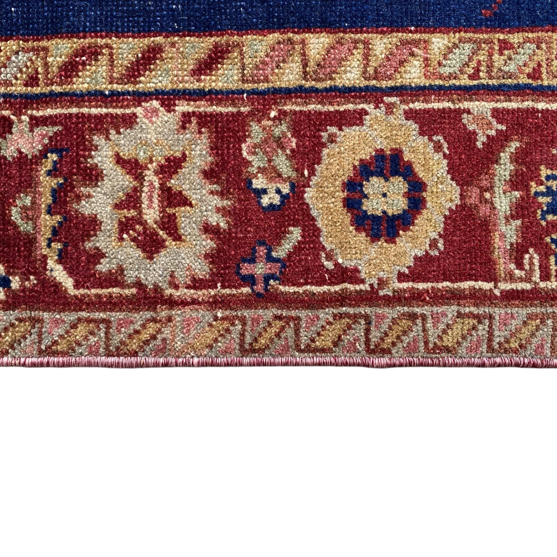 Navy Blue Turkish Güney Carpet Rug - Kilim Art Gallery