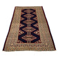 Navy Blue Turkmen Sultan Buhara Small Rug - Kilim Art Gallery