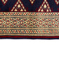Navy Blue Turkmen Sultan Buhara Small Rug - Kilim Art Gallery