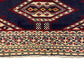 Navy Blue Turkmen Sultan Buhara Small Rug - Kilim Art Gallery