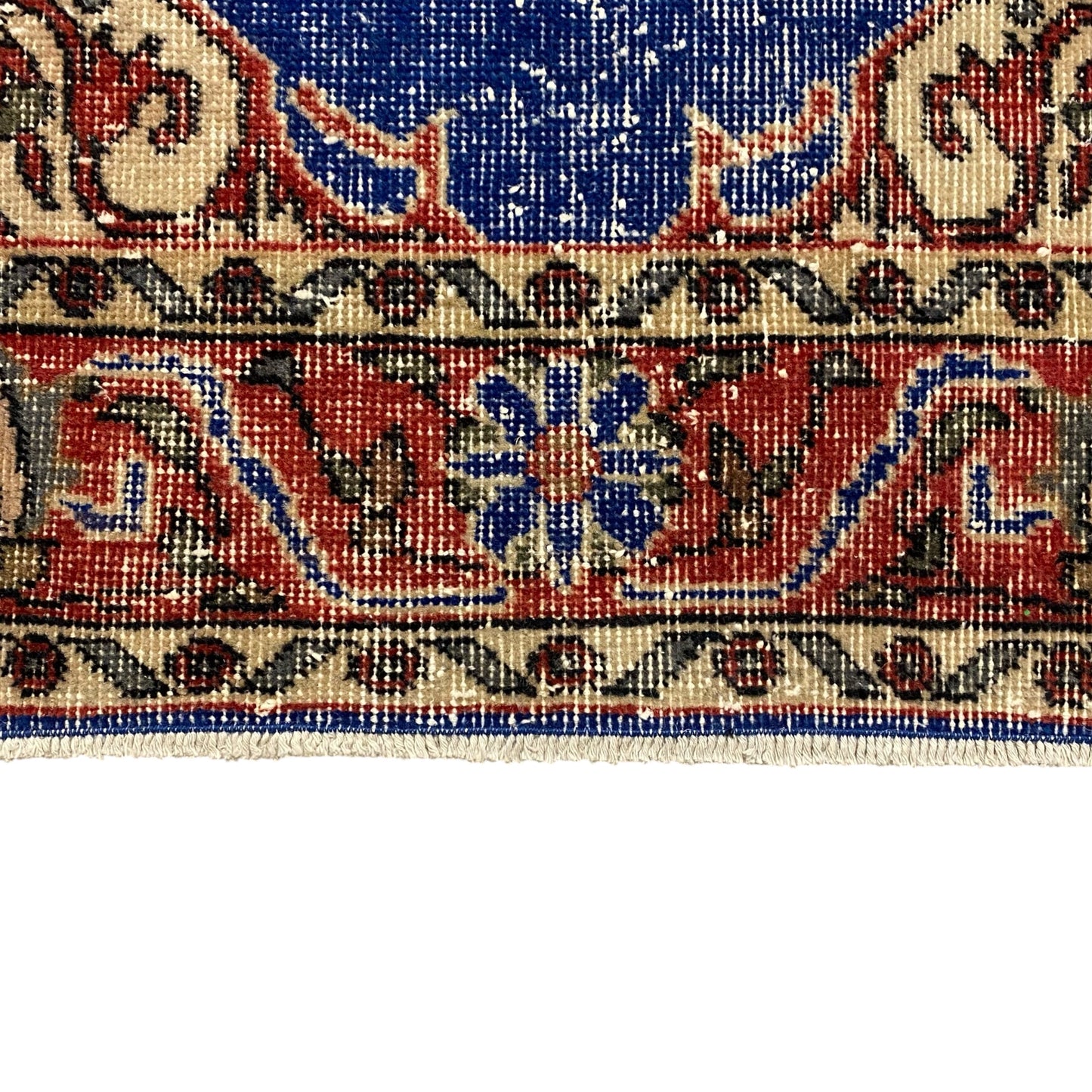Navy Blue Vintage Turkish Oushak Rug - Kilim Art Gallery