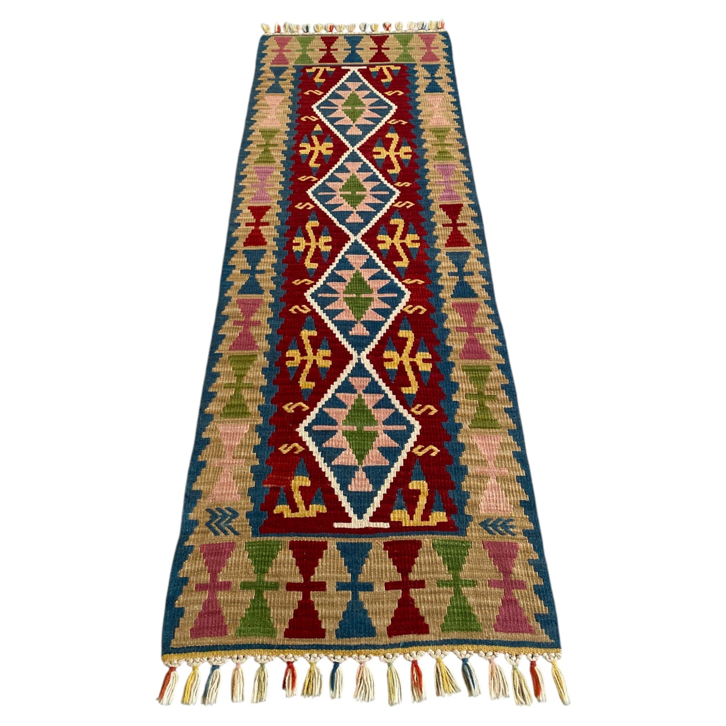 New Turkish Kayseri Kilim Runner Rug - Kilim Art Gallery