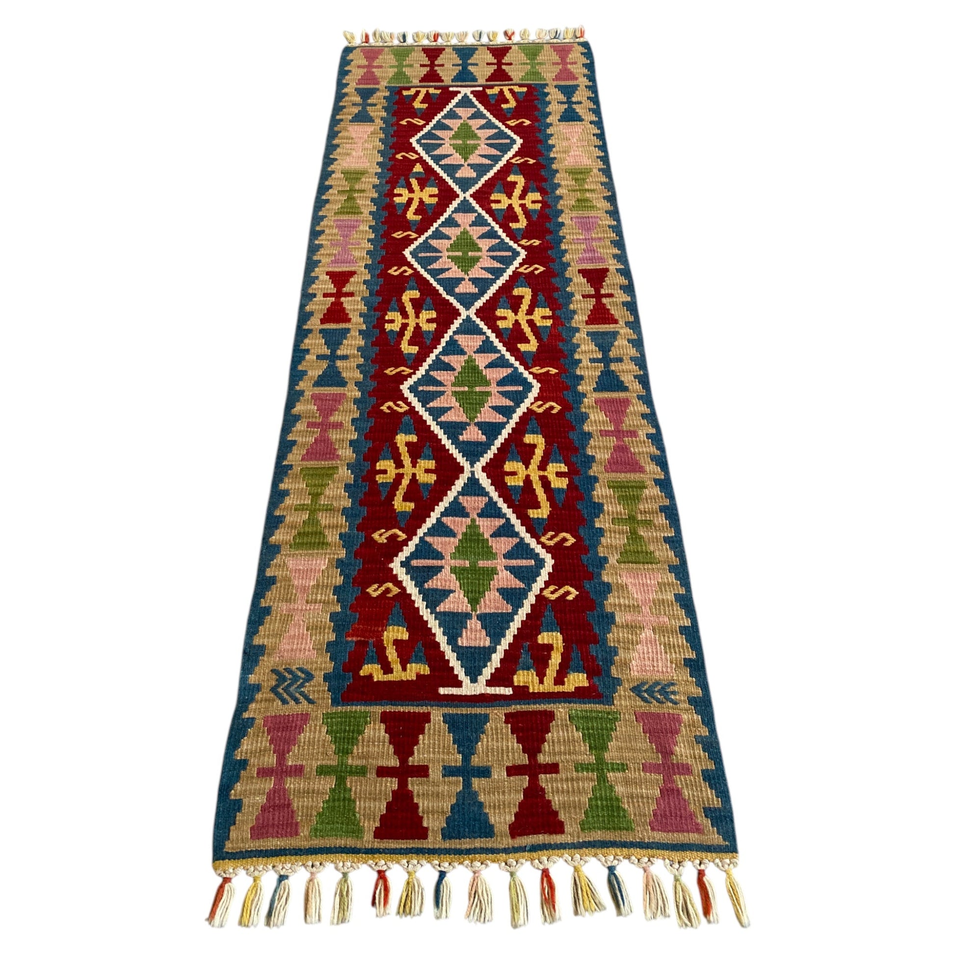 New Turkish Kayseri Kilim Runner Rug - Kilim Art Gallery