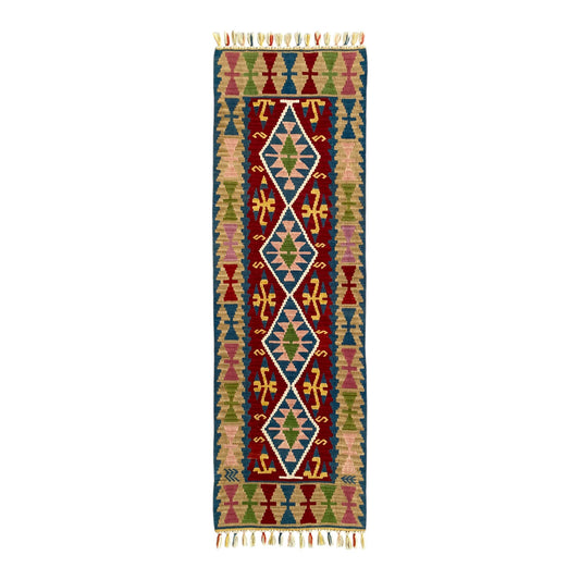 New Turkish Kayseri Kilim Runner Rug - Kilim Art Gallery