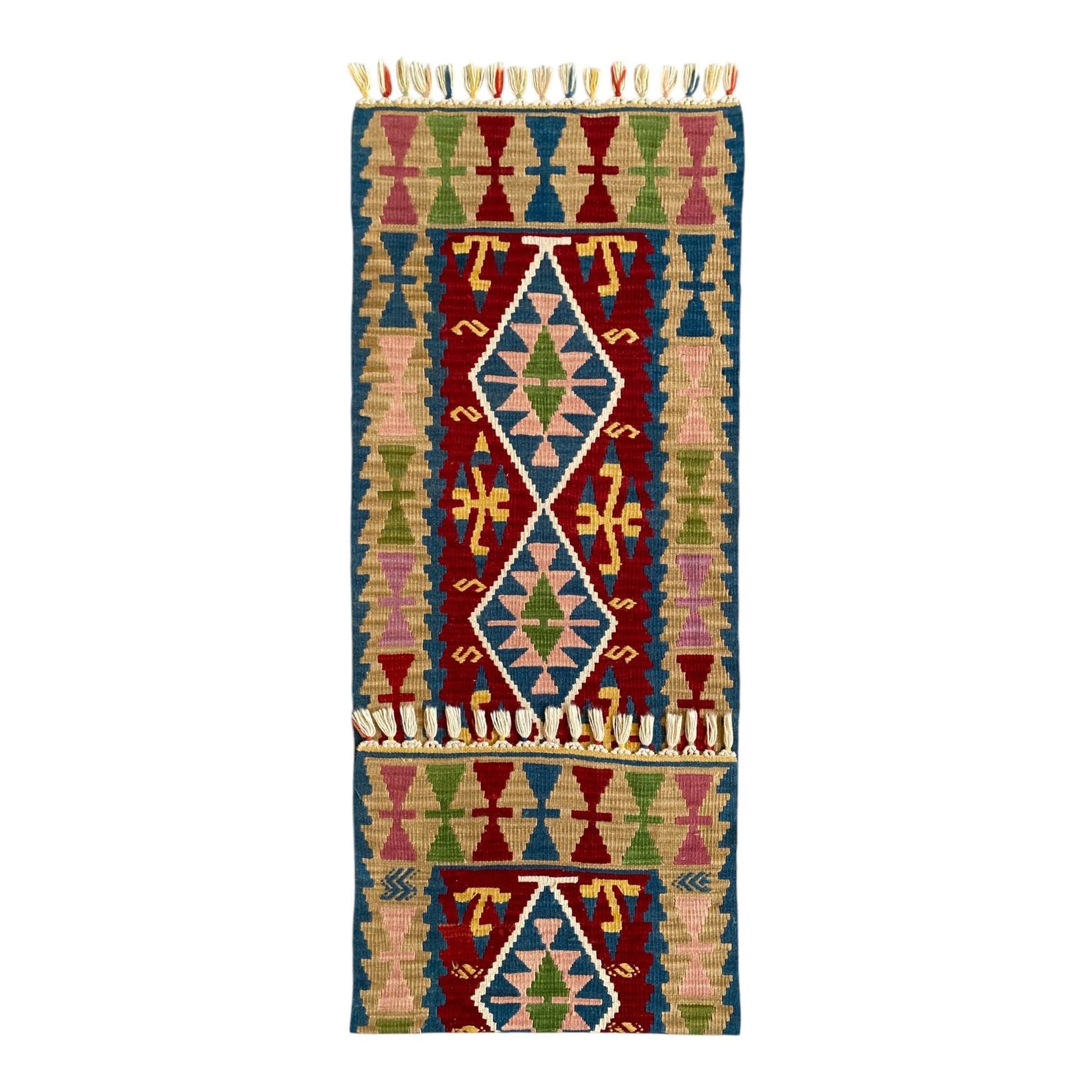 New Turkish Kayseri Kilim Runner Rug - Kilim Art Gallery