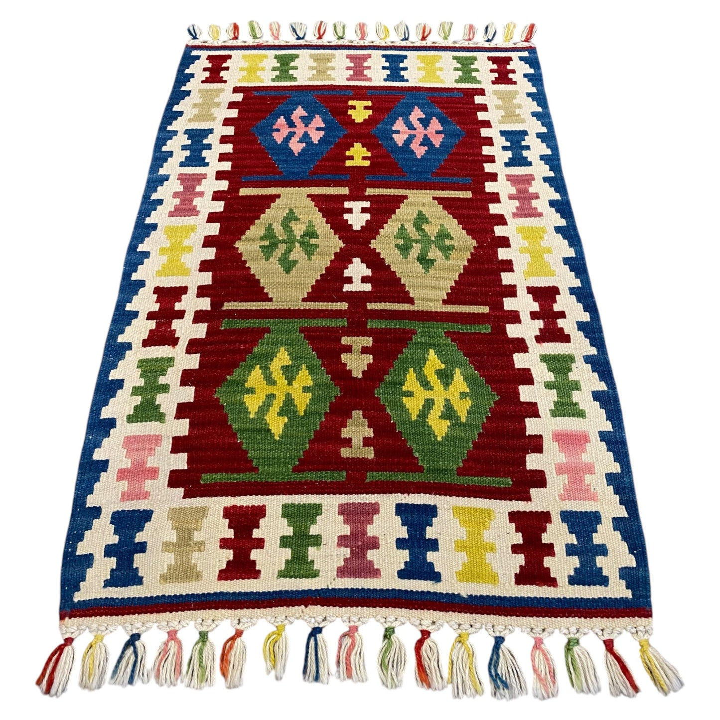 New Wool Handmade Turkish Kilim Rug - Kilim Art Gallery
