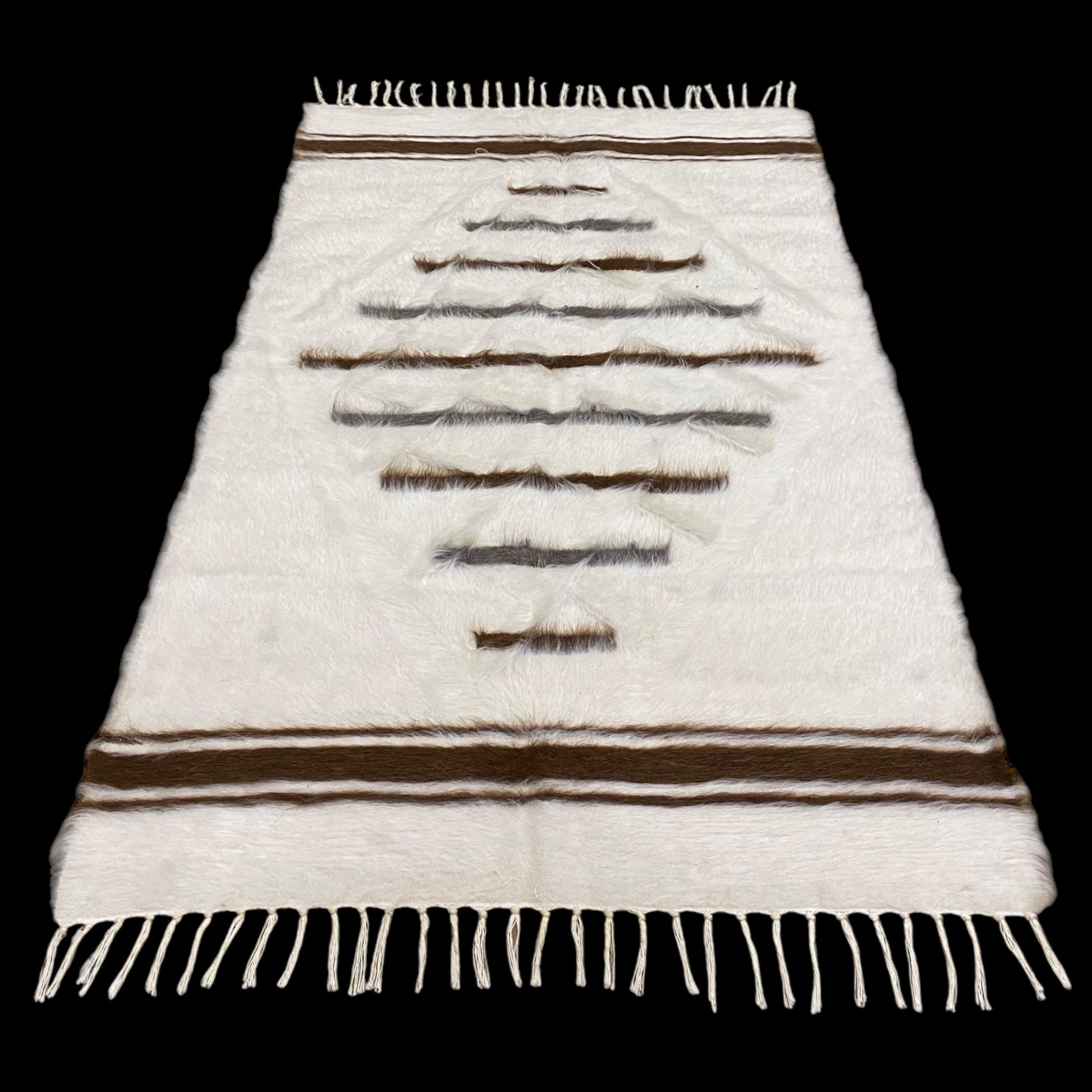 Nordic Style Turkish Siirt Blanket Kelim Rug