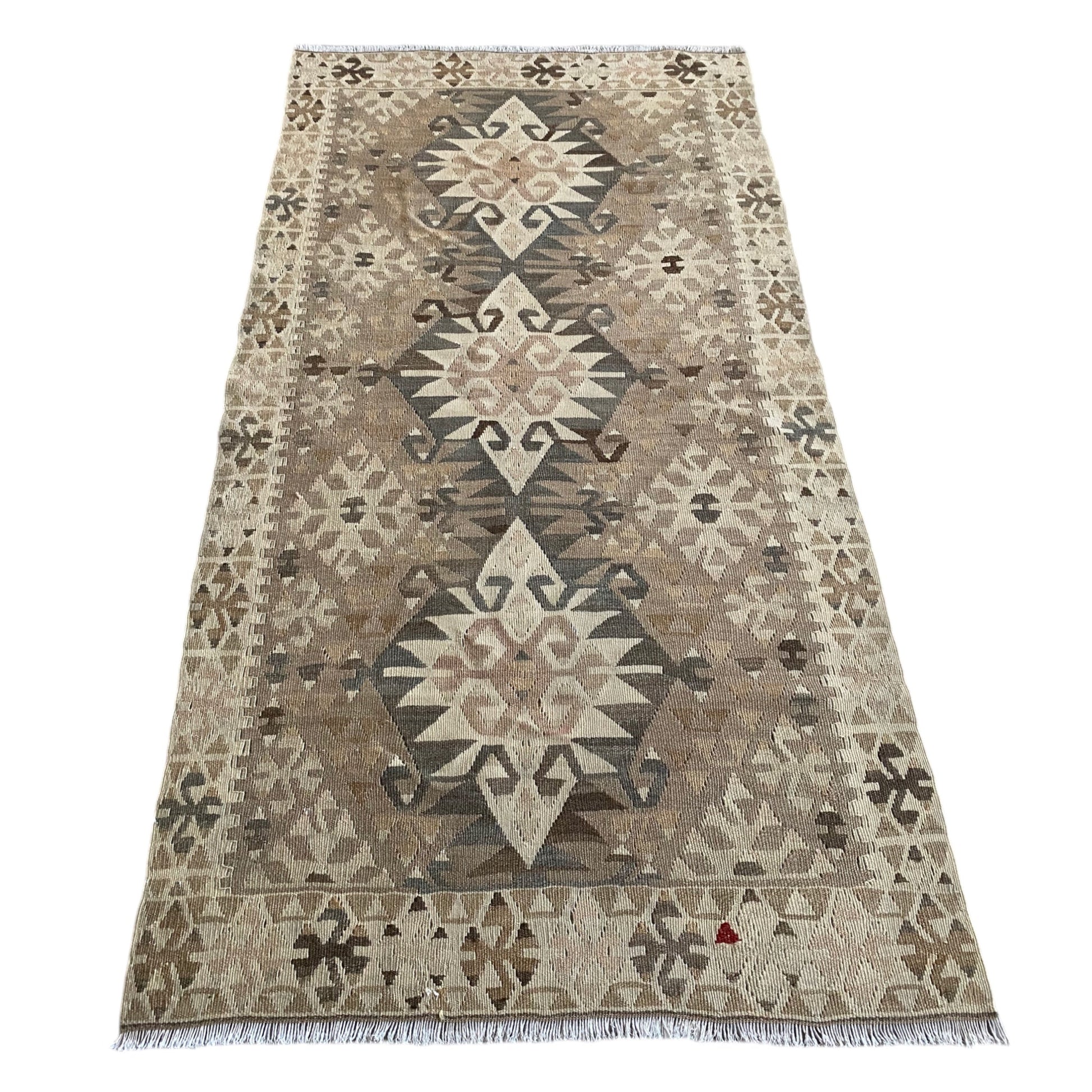 Old Pastel Color Kayseri Kilim Rug - Kilim Art Gallery