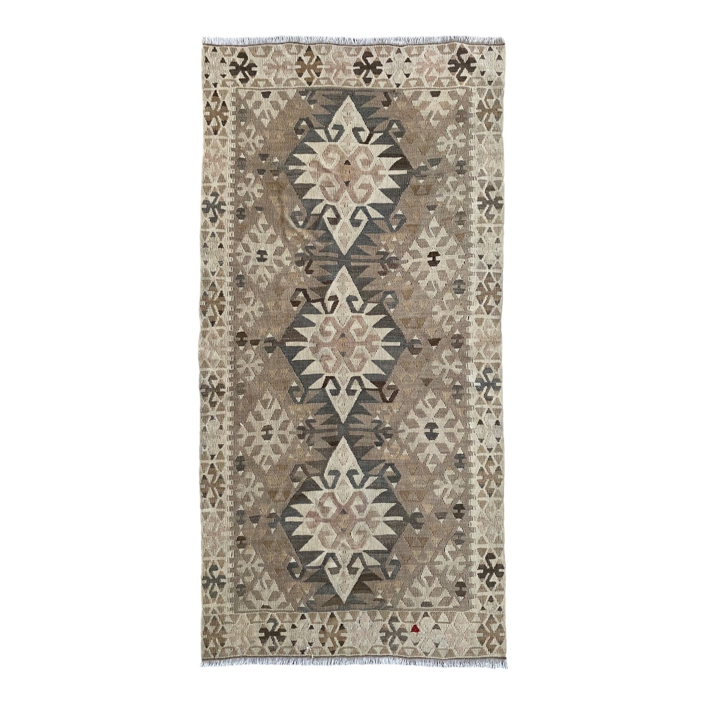 Old Pastel Color Kayseri Kilim Rug - Kilim Art Gallery