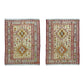 Pair Of Twin Silk Soumak Rugs - Kilim Art Gallery