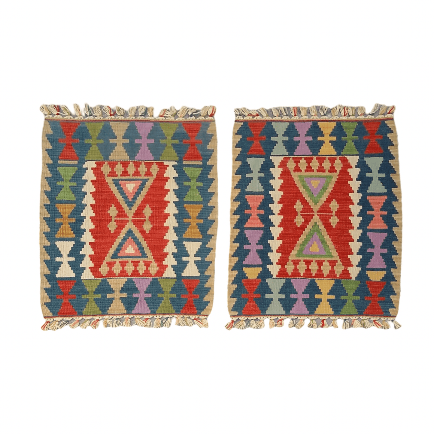 Pair of Twin Turkish Kilim Rugs - Kilim Art Gallery