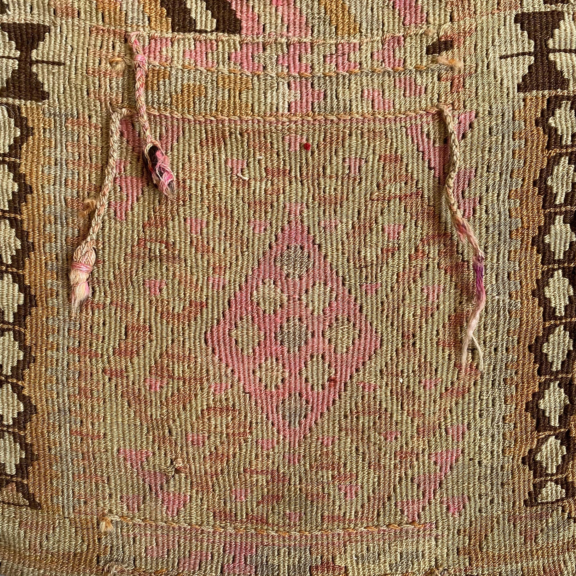 Pale Pastel Color Tribal Kilim Saddlebag - Kilim Art Gallery