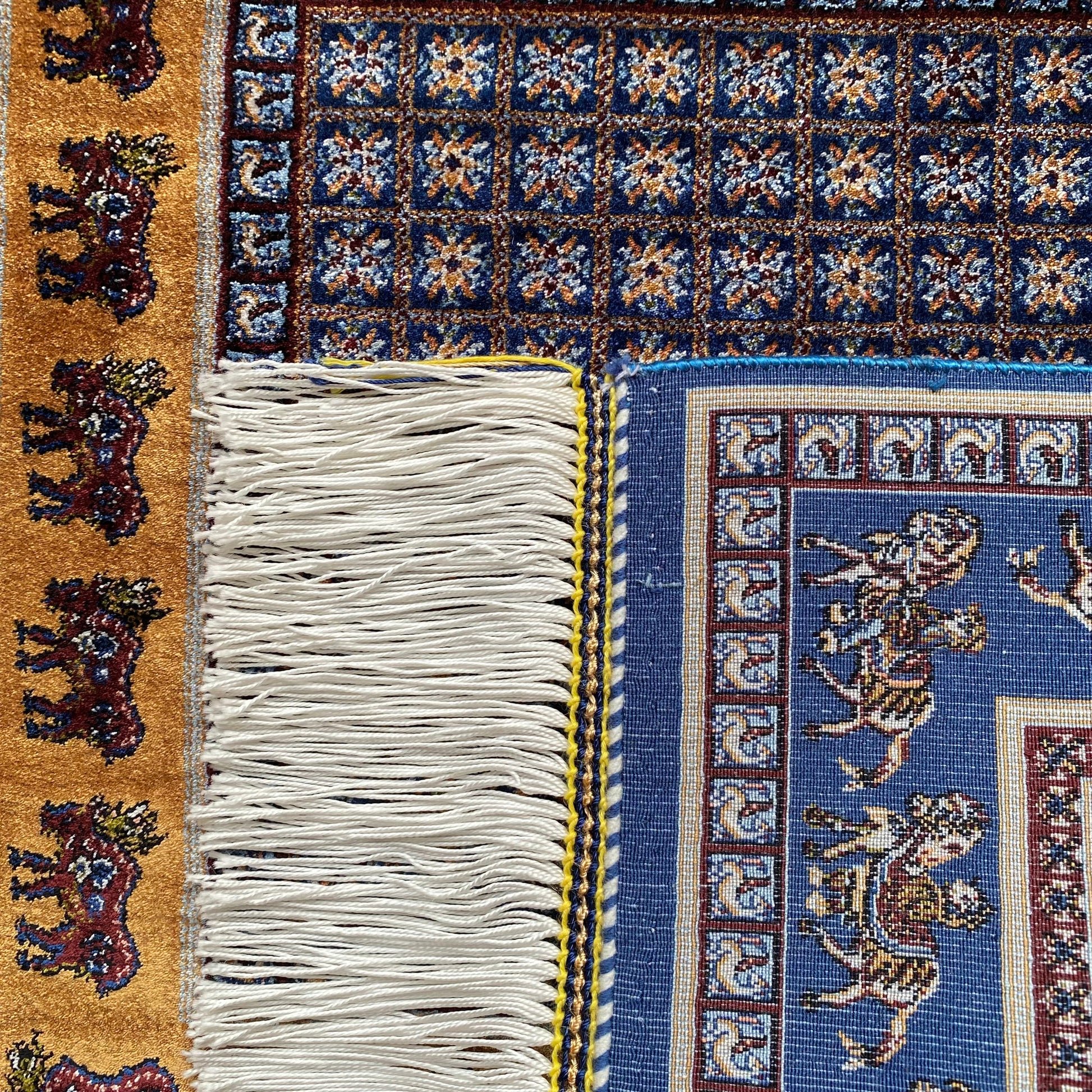 Pazyryk Carpet Rug Copy with Modal Silk - Kilim Art Gallery