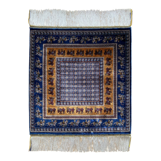 Pazyryk Carpet Rug Copy with Modal Silk - Kilim Art Gallery