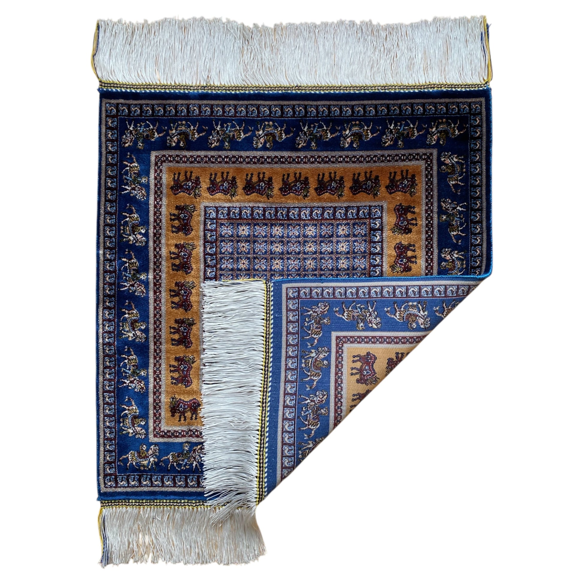 Pazyryk Carpet Rug Copy with Modal Silk - Kilim Art Gallery