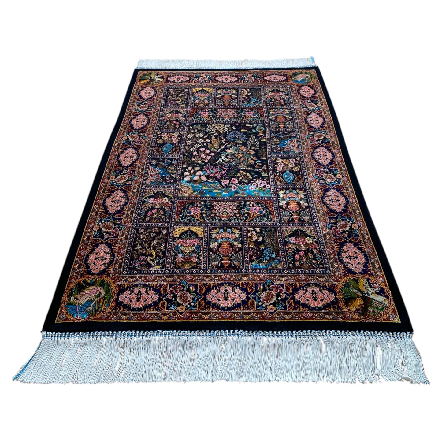 2'x3' Pictorial Modal Silk Rug