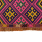 Pink and Yellow Kilim Bath Mat Doormat Rug - Kilim Art Gallery