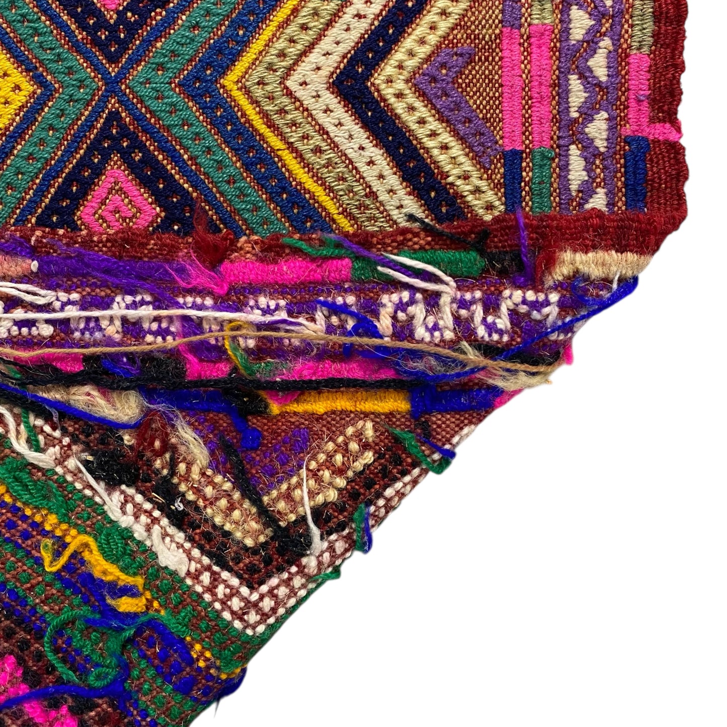 Pink Yellow Cicim Kilim Rug - Kilim Art Gallery