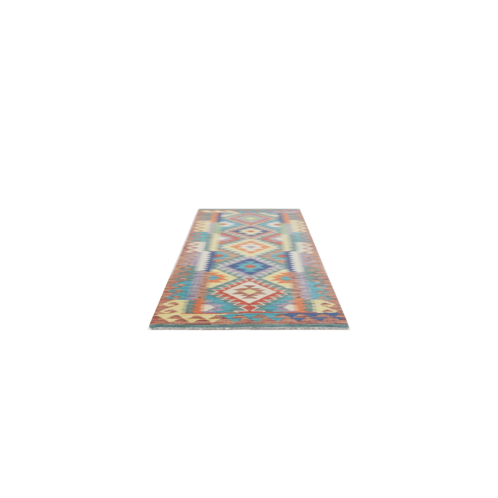 Turquoise Kilim Runner Rug