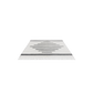 Black White Nordic Style Turkish Siirt Blanket Kelim Rug