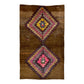 Primitive Bold Design Brown Kars Rug - Kilim Art Gallery