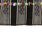 Primitive Ethnic Nomadic Black and White Kilim Perde Curtain - Kilim Art Gallery