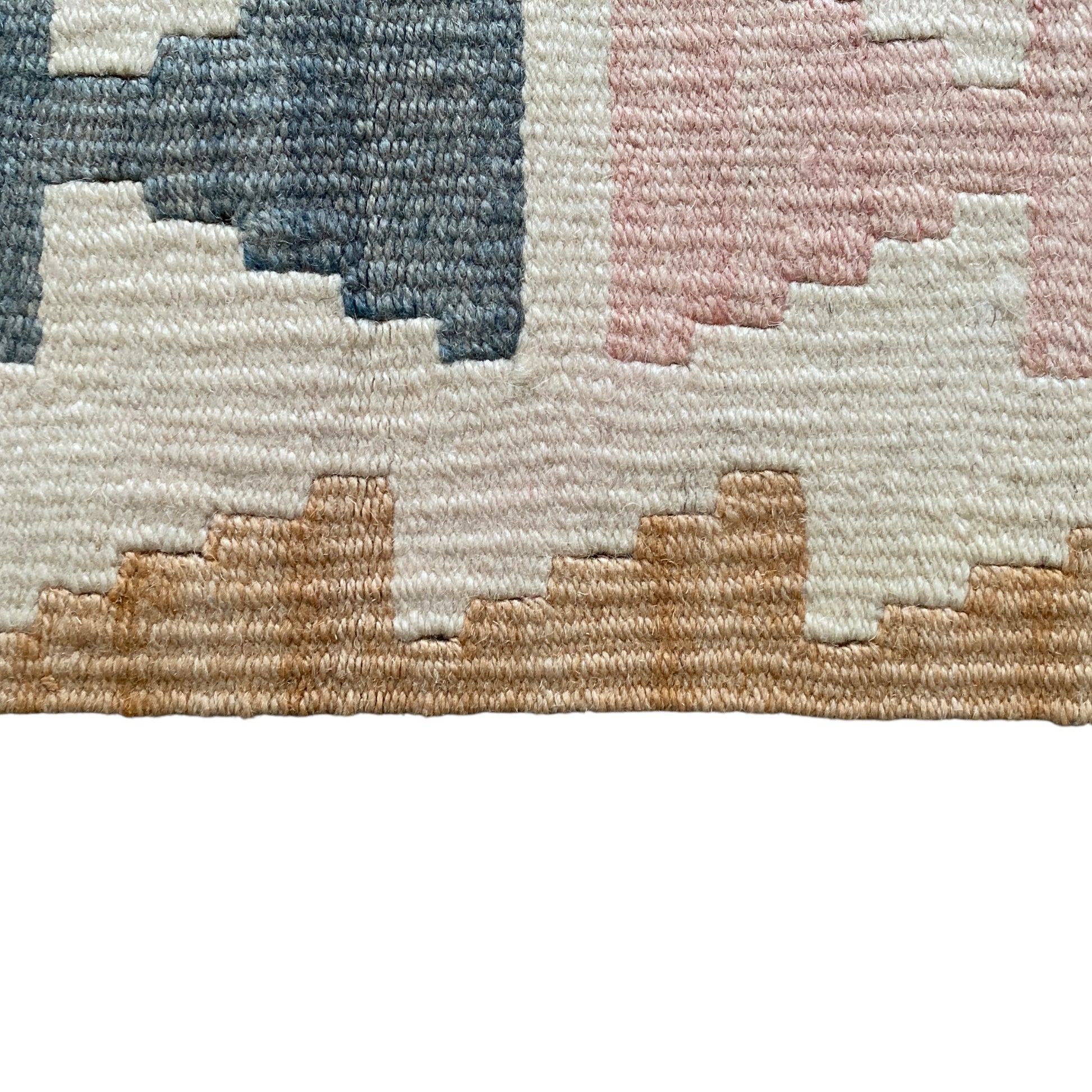 Ram's Horn Design Turkish Kayseri Kilim Rug - Kilim Art Gallery