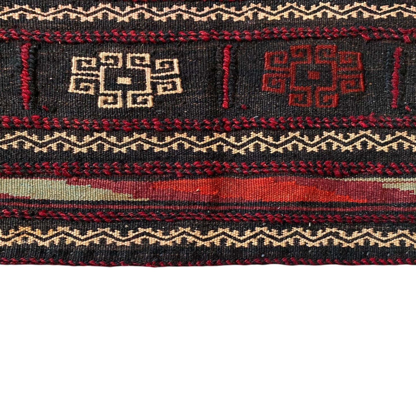 Red Afshar Sofra / Sofraeh Kilim Rug - Kilim Art Gallery