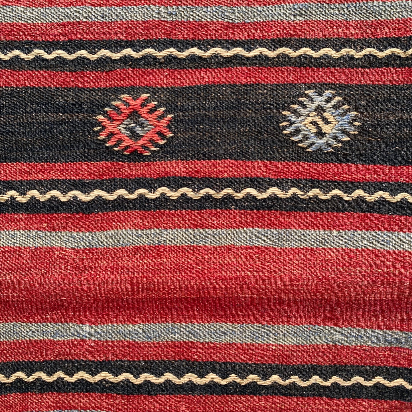 Red Black Kilim Cushion / Pillow Cover - Kilim Art Gallery