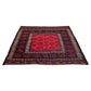 Red Black Square Kilim Rug - Kilim Art Gallery