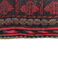 Red Black Square Kilim Rug - Kilim Art Gallery