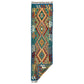 Red Blue White Green Narrow Kilim Runner Rug - Kilim Art Gallery