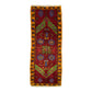 Red Green Wool Rug Doormat - Kilim Art Gallery