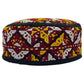 Red Yellow White Embroidered Hat