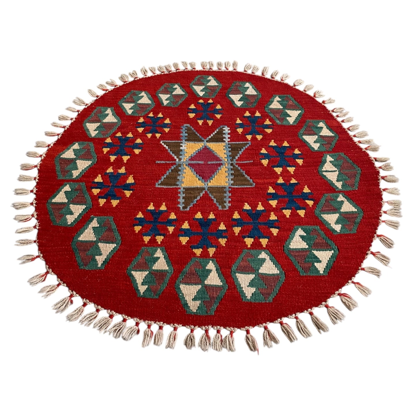 Round Kilim Rug - Kilim Art Gallery