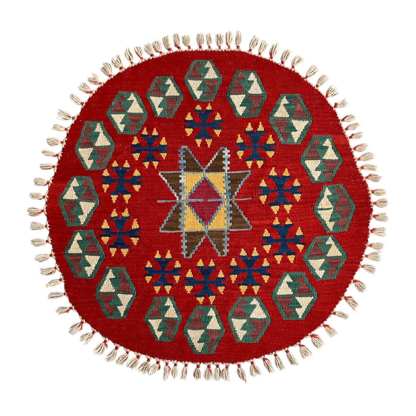 Round Kilim Rug - Kilim Art Gallery