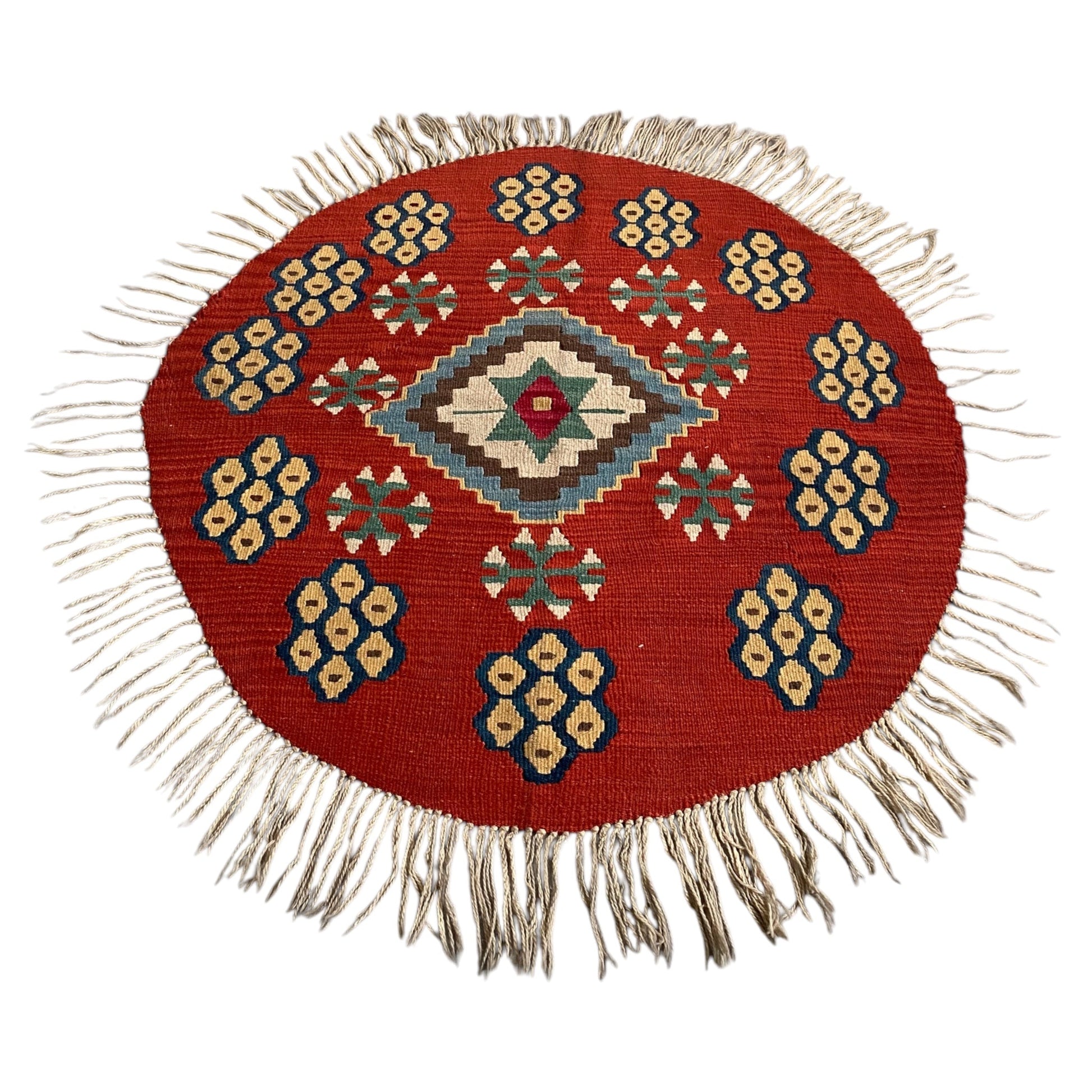Round Rug Kilim / Kelim - Kilim Art Gallery