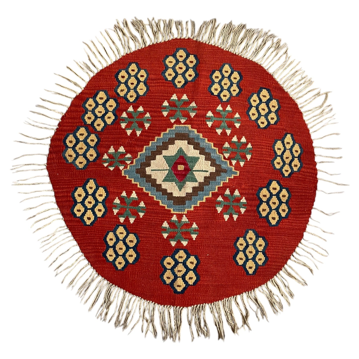 Round Rug Kilim / Kelim - Kilim Art Gallery