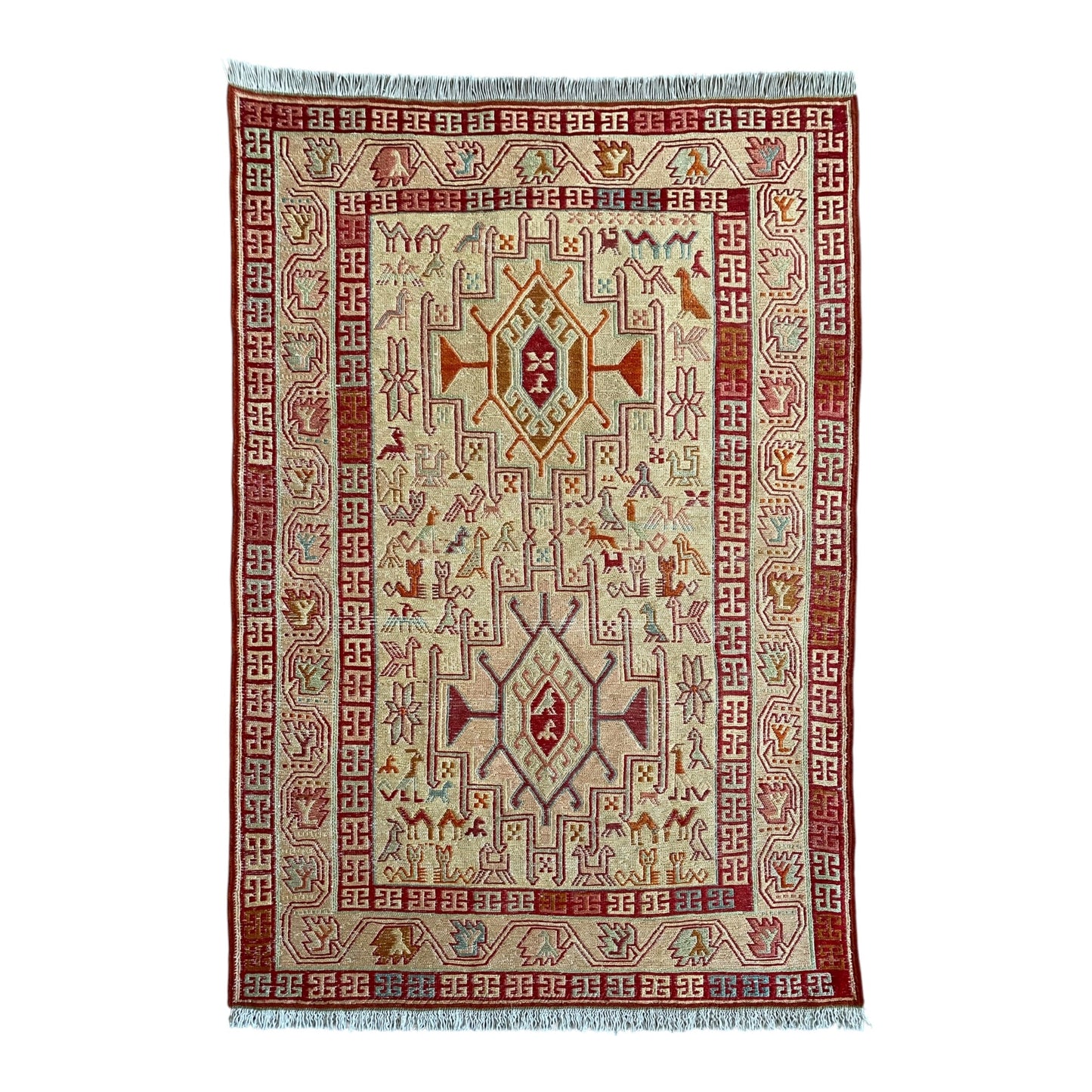 Silk Soumak Rug - Kilim Art Gallery
