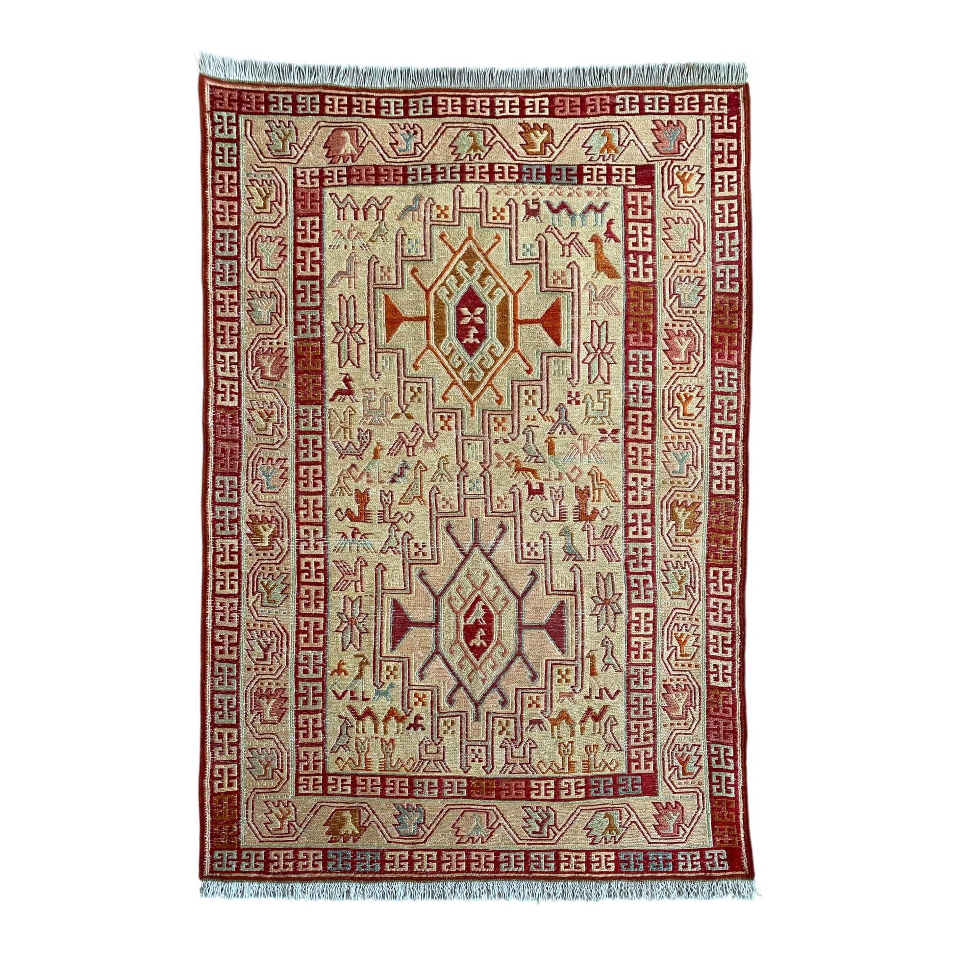 Silk Soumak Rug - Kilim Art Gallery