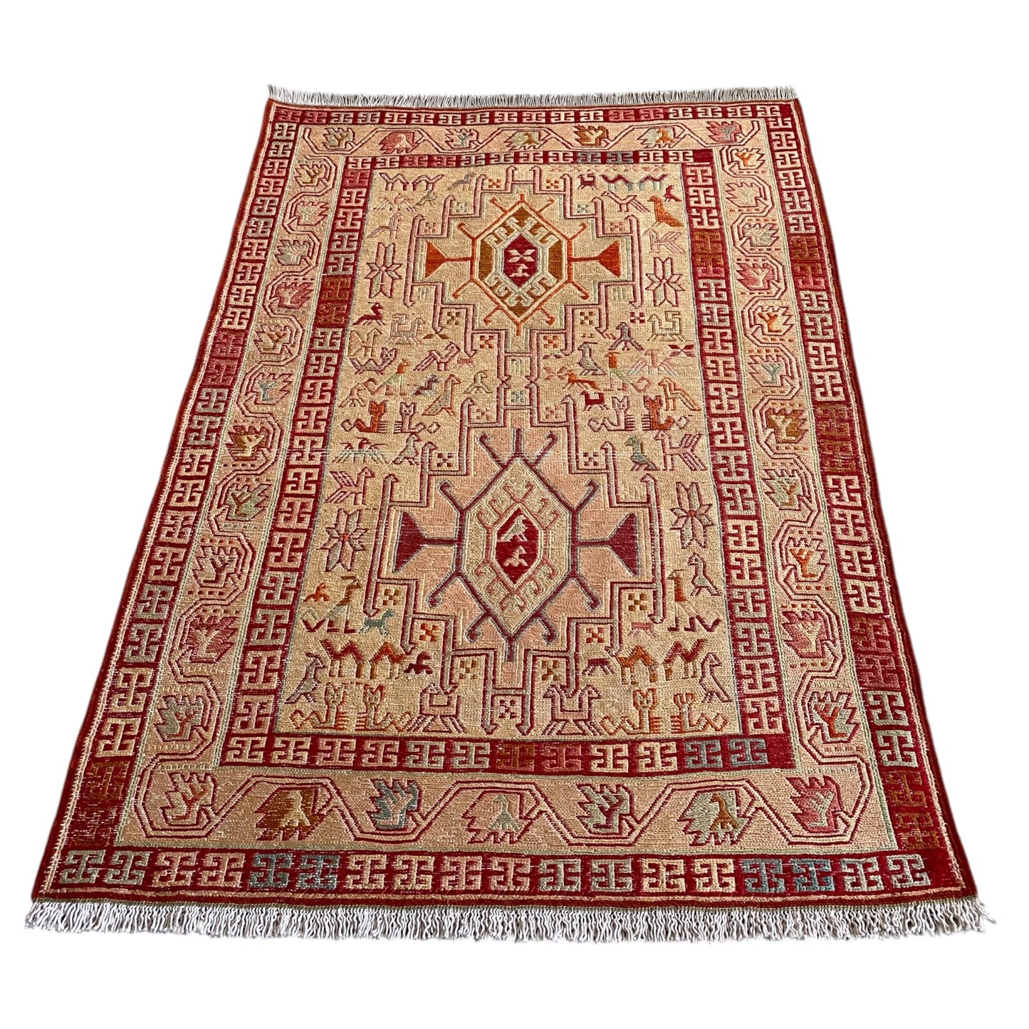 Silk Soumak Rug - Kilim Art Gallery