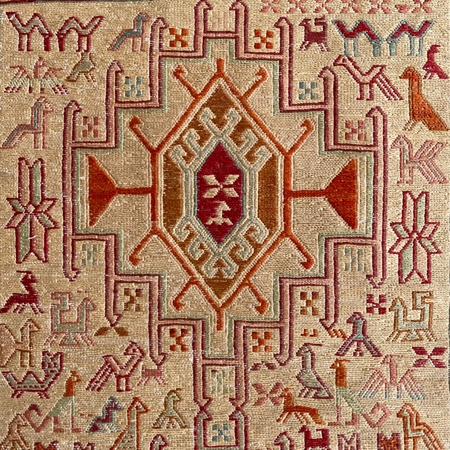 Silk Soumak Rug - Kilim Art Gallery