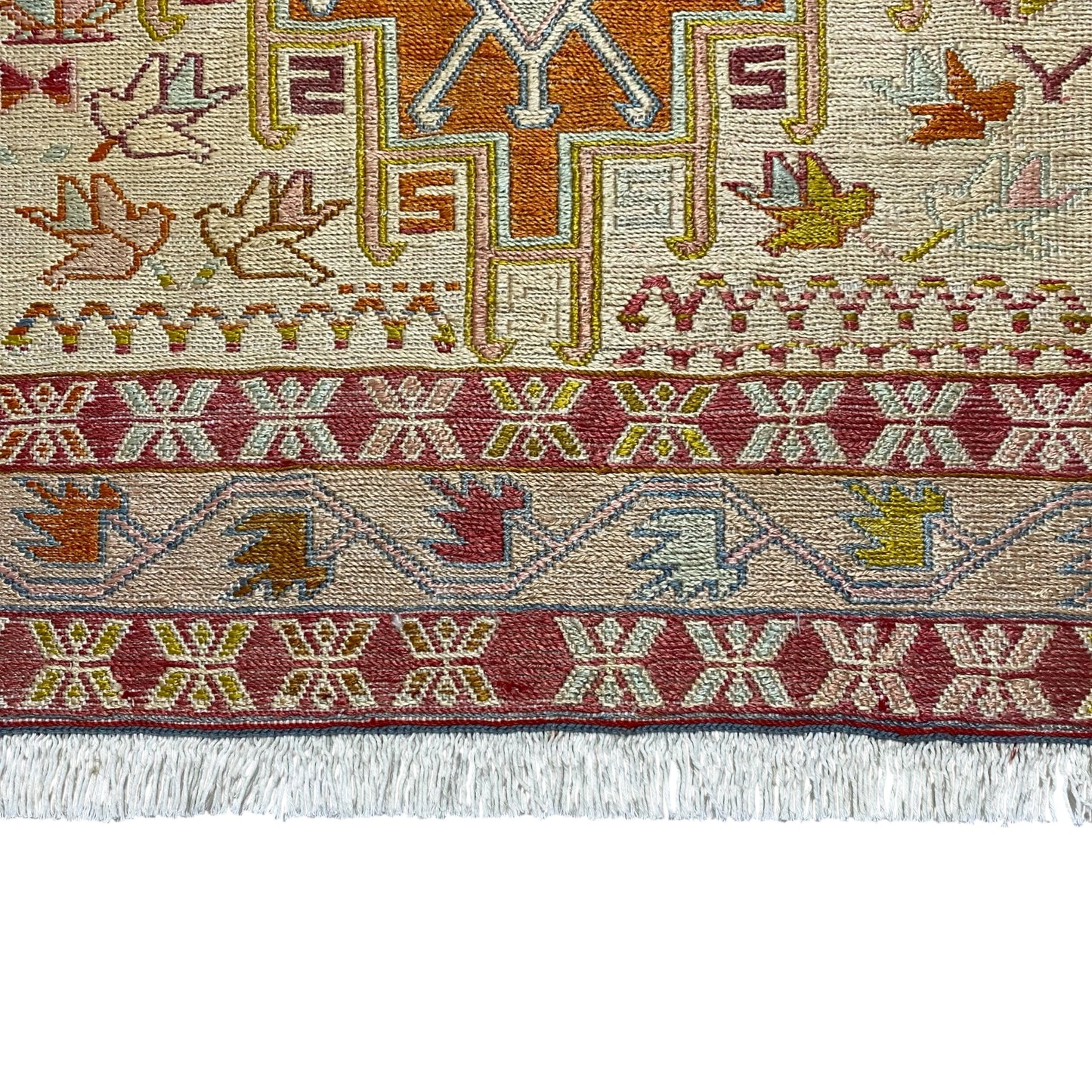 Silk Soumak Rug Wall Hanging ( a ) - Kilim Art Gallery