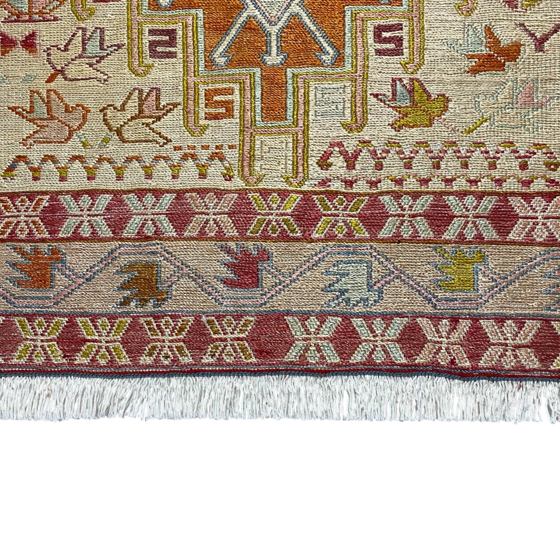 Silk Soumak Rug Wall Hanging ( a ) - Kilim Art Gallery