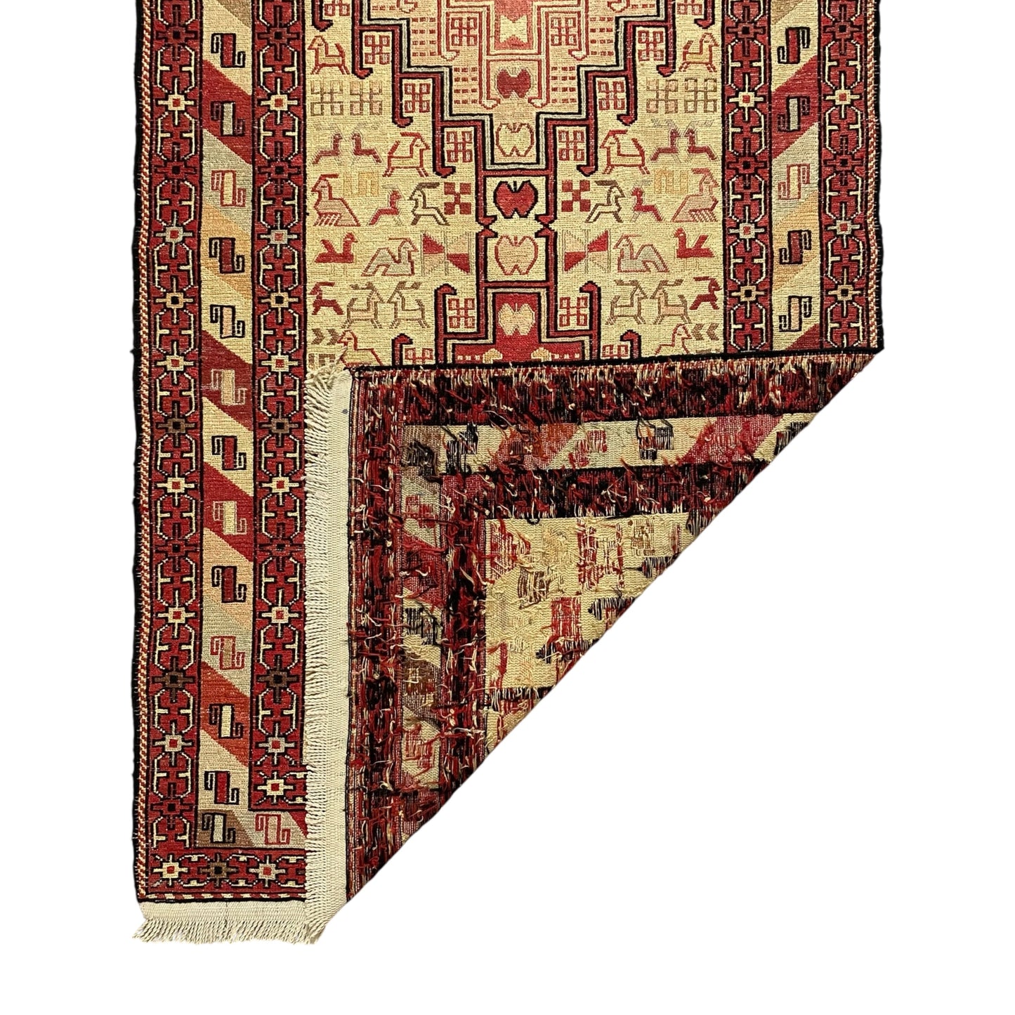 Silk Soumak Runner Rug - Kilim Art Gallery