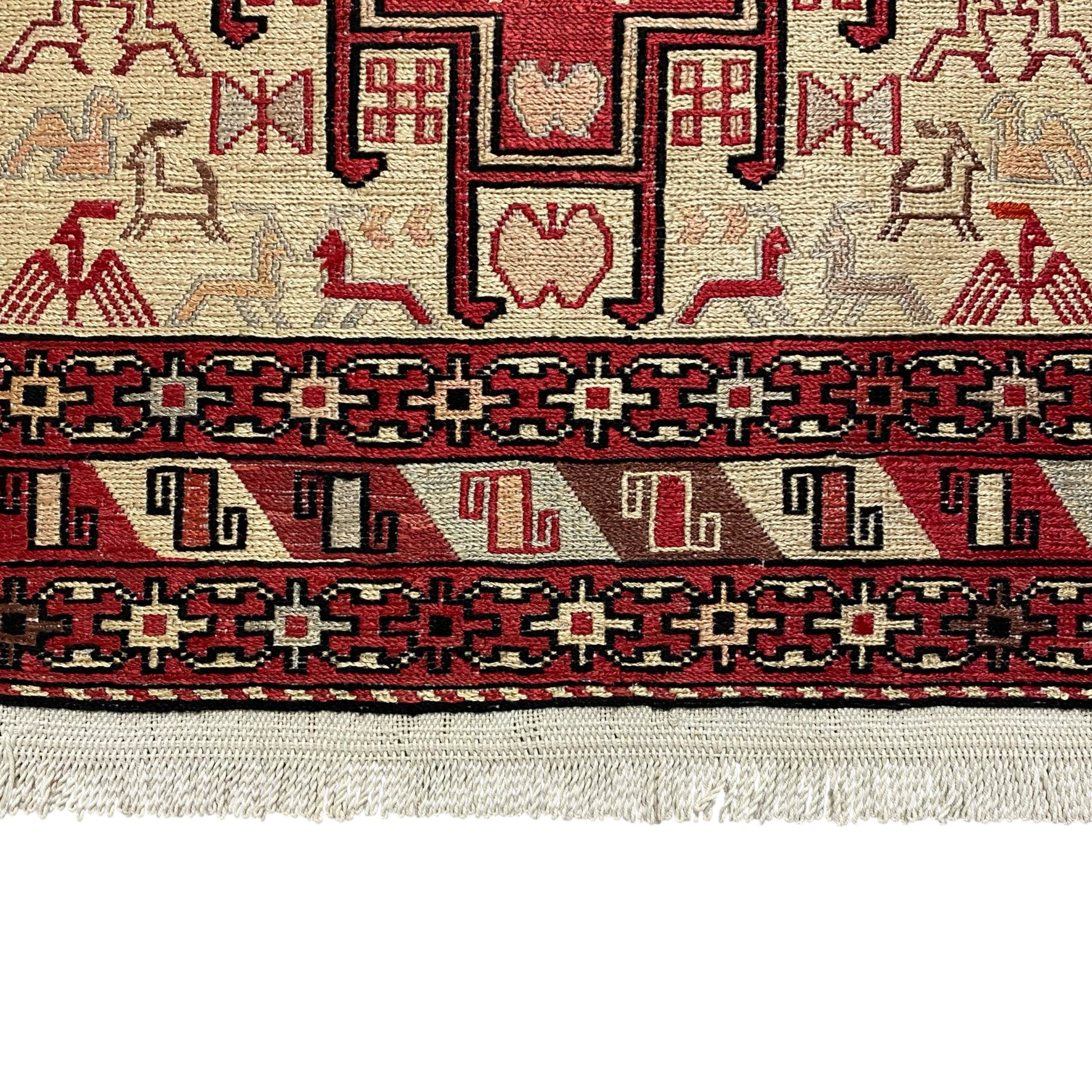 Silk Soumak Runner Rug - Kilim Art Gallery