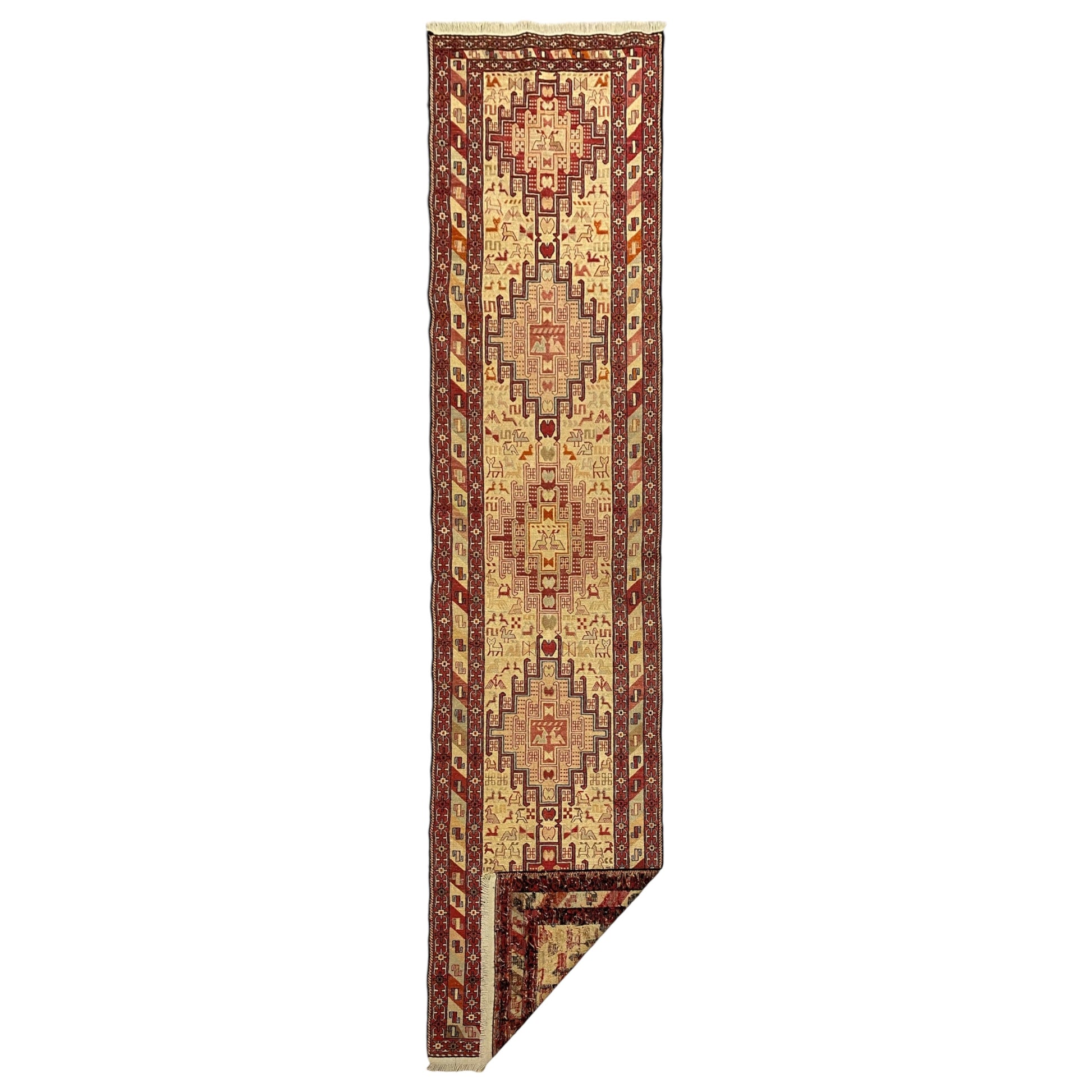 Silk Soumak Runner Rug - Kilim Art Gallery
