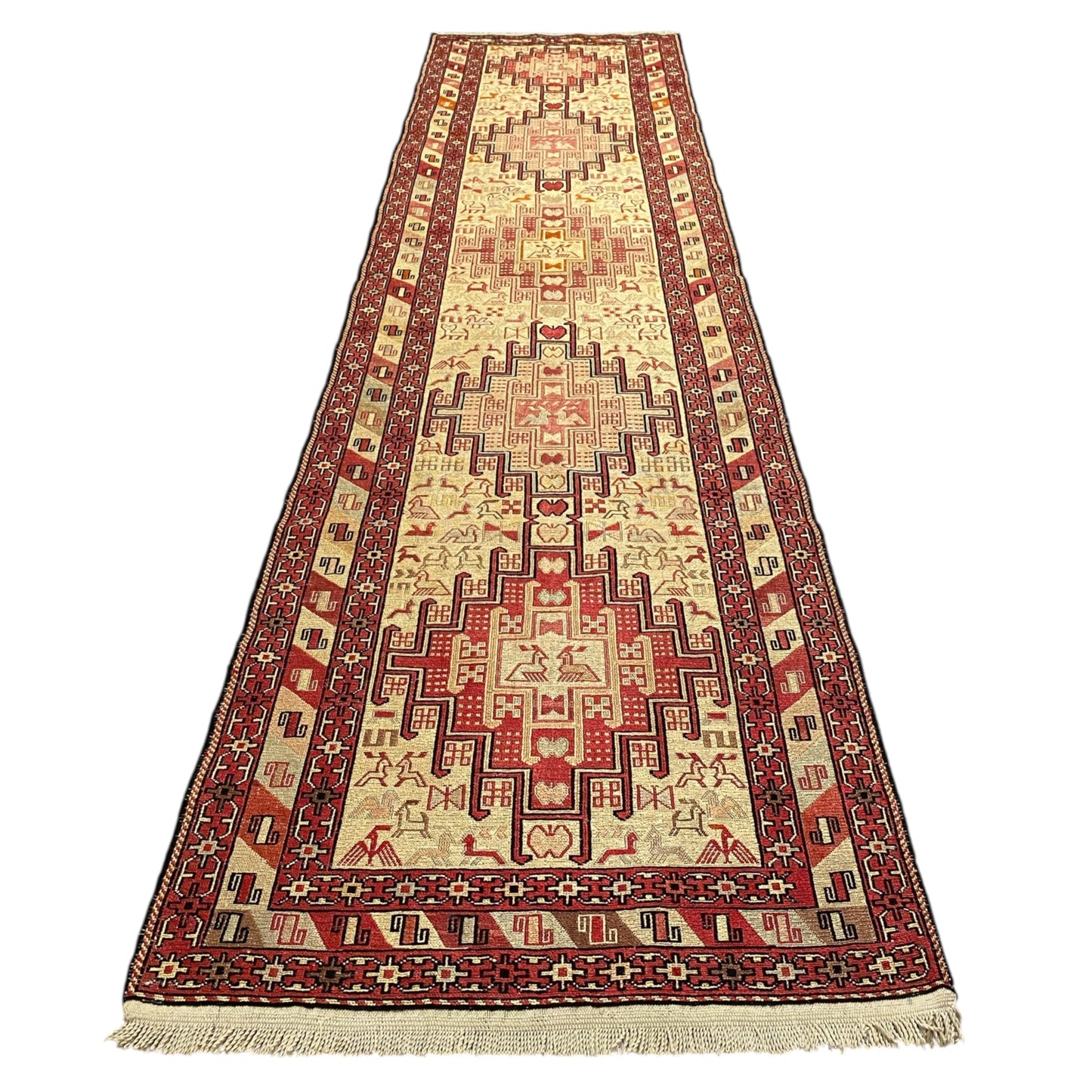 Silk Soumak Runner Rug - Kilim Art Gallery