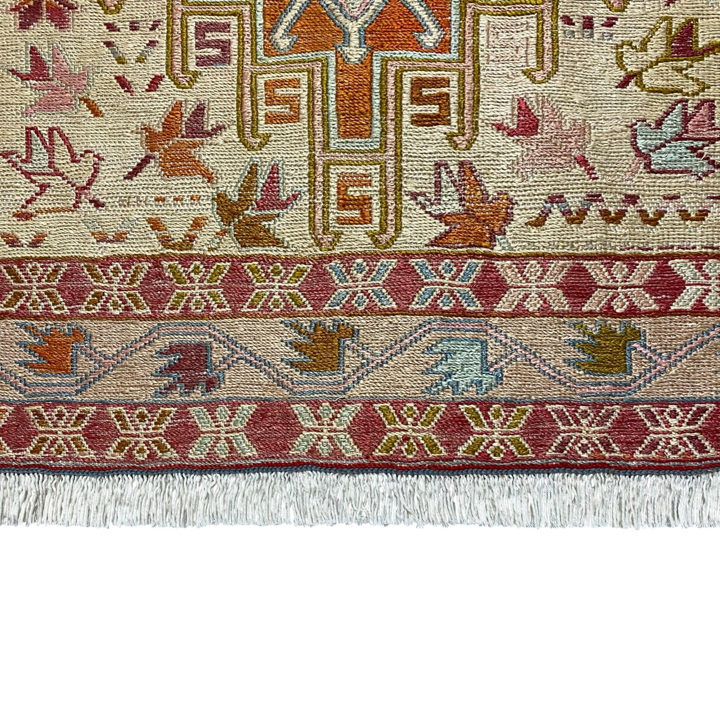 Silk Sumak Rug Wall Hanging ( b ) - Kilim Art Gallery