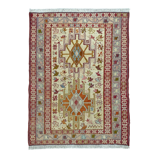 Silk Sumak Rug Wall Hanging ( b ) - Kilim Art Gallery